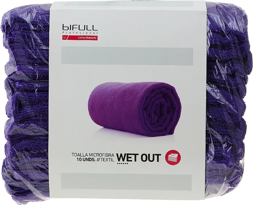Bifull Professional Textil Toalla Microfibra Wet Out Violet Peškir od mikrofibera, ljubičasto, 10 kom.