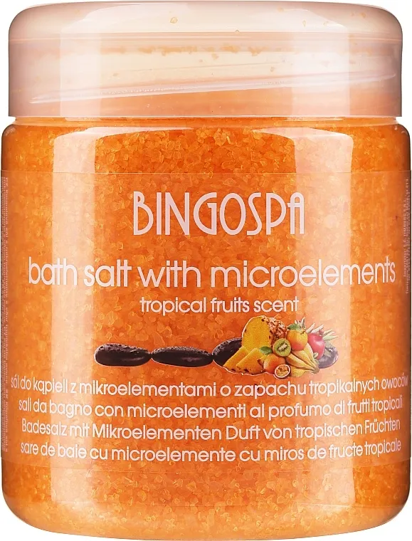 BingoSpa Bath Salt With Microelements &amp; Tropical Fruits Scent Sol za kupanje s oligoelementima i aromom tropskog voća