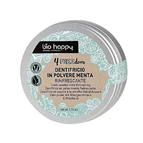 Bio Happy 4FREEdom Refreshing Tooth Powder Mint Sredstvo za čišćenje zuba