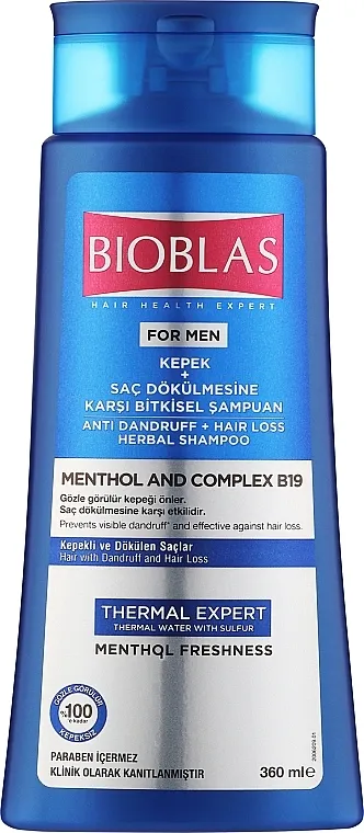 Bioblas Anti Dandruff &amp; Hair Loss Shampoo Šampon protiv opadanja kose za muškarce