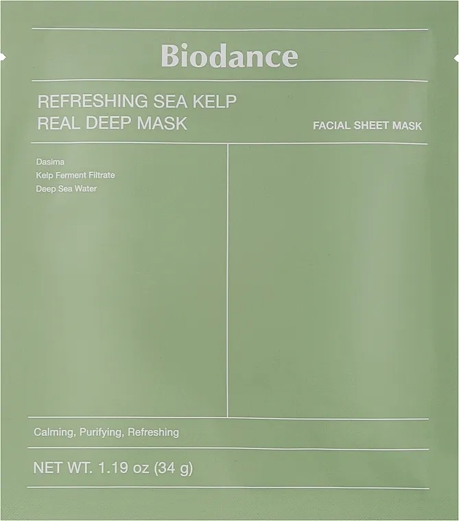 Biodance Refreshing Sea Kelp Real Deep Mask Hidrogel maska sa morskim algama