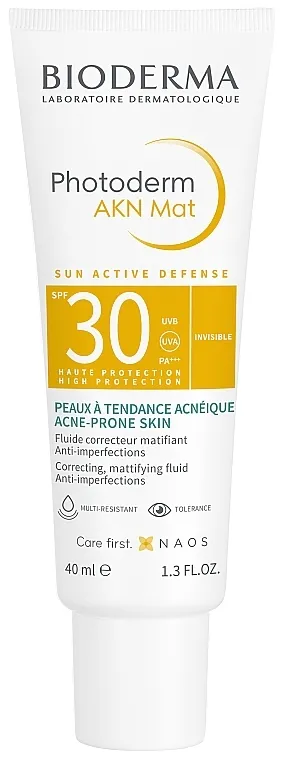 Bioderma Photoderm AKN Mat SPF30 Correcting, Mattifying Fluid Matirajući fluid za lice