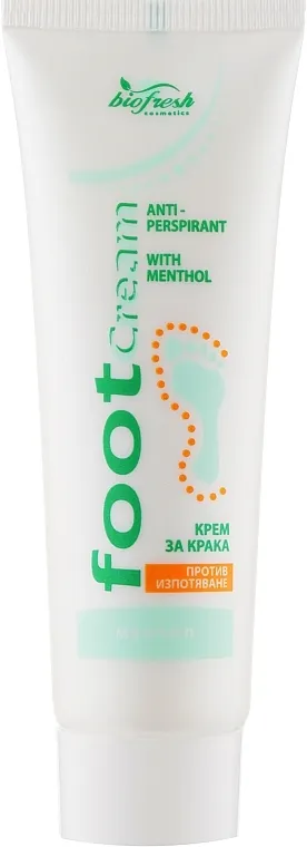 BioFresh Foot Cream Antiperspirant krema za stopala s mentolom