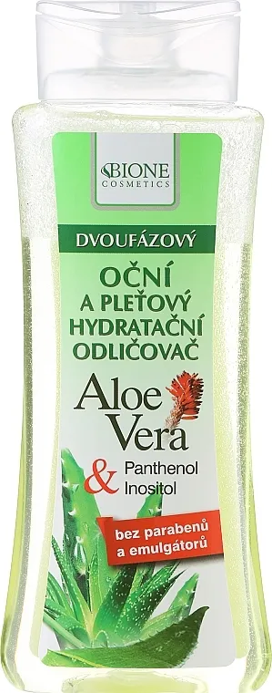 Bione Cosmetics Aloe Vera Soothing Two-phase Hydrating Make-up Removal Eyes Tonic Tonik za uklanjanje šminke