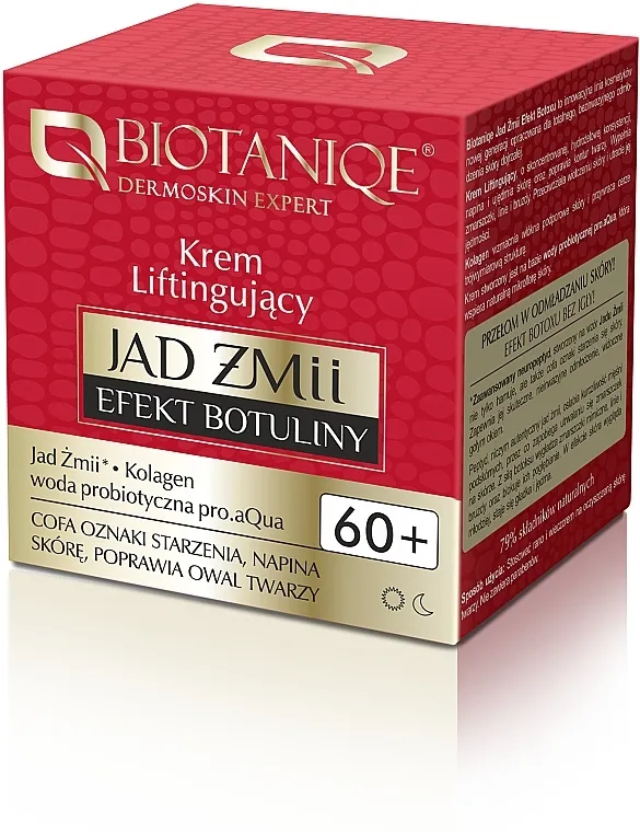 Biotaniqe Dermoskin Expert Viper Venom Botulin Effect Lifting Cream 60+ Lifting krema za lice 60+