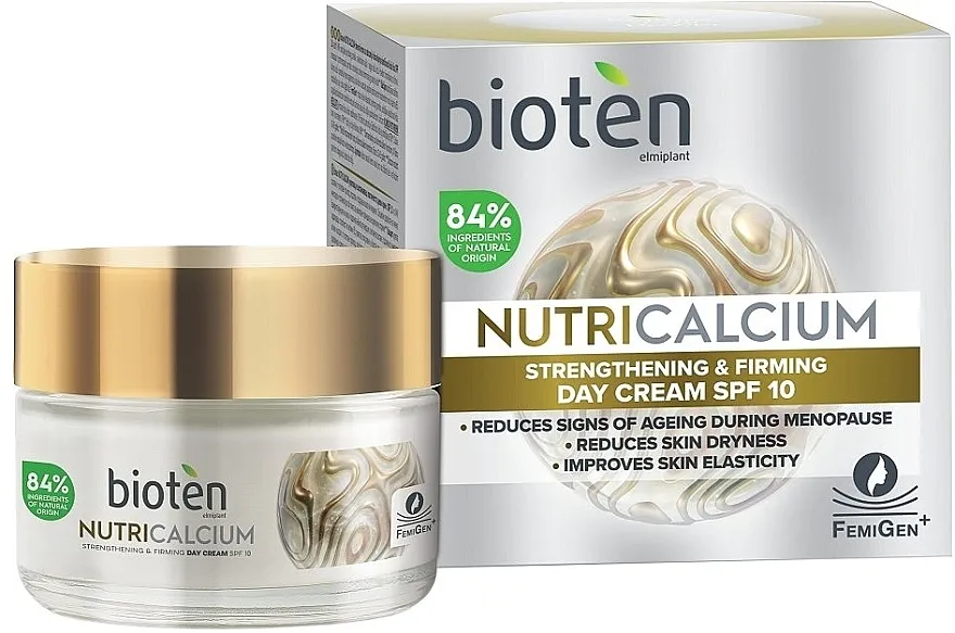 Bioten Nutri Calcium Strengthening &amp; Firming Day Cream SPF 10 Dnevna krema za lice