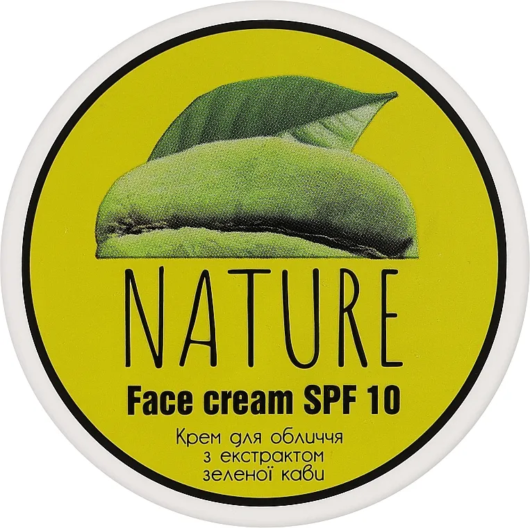 Bioton Cosmetics Nature Face Cream SPF 10 Krema za lice sa ekstraktom zelene kafe