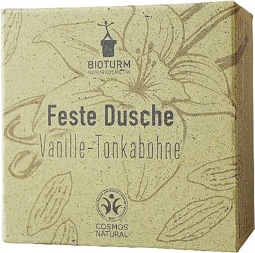 Bioturm Vanilla &amp; Tonka Bean Solid Shower Gel № 138 Čvrsti gel za tuširanje "Vanilija i tonka mahune"