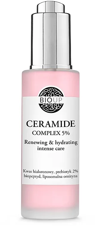 Bioup Ceramide Complex 5% Renewing &amp; Hydrating Care Serum za lice sa kompleksom keramida i prebiotika