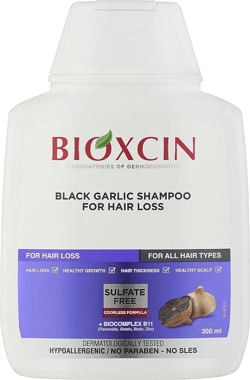 Bioxcin Black Garlic Shampoo Šampon sa crnim belim lukom protiv opadanja kose