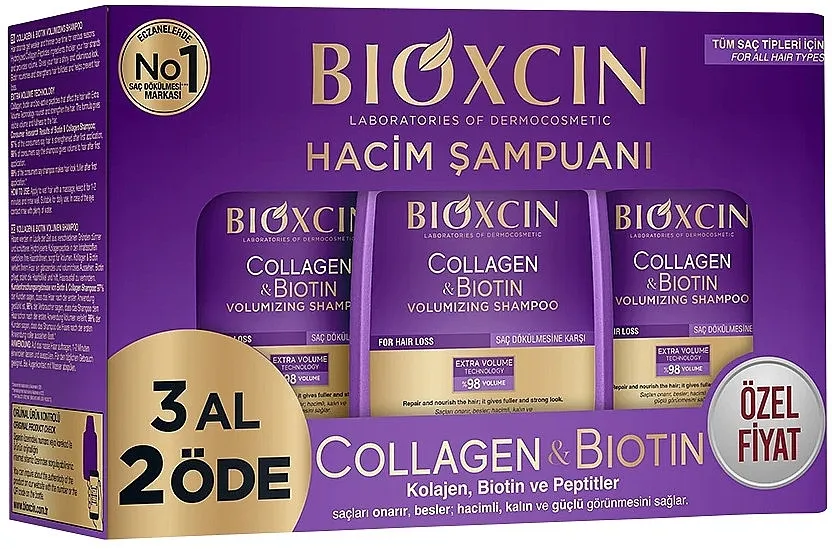 Bioxcin Collagen &amp; Biotin Volumizing Shampoo Šampon protiv opadanja kose