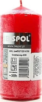 Bispol Cilindrična sveća 60x120 mm, crvena