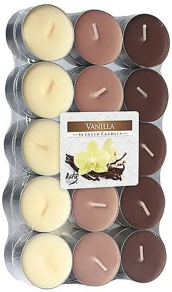 Bispol Vanilla Scented Candles Čajne sveće "Vanila", 30 kom.