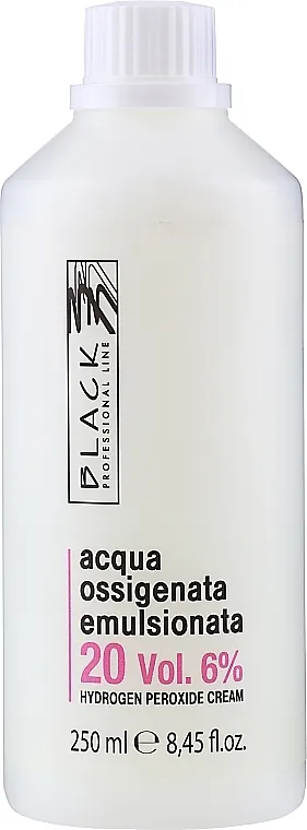 Black Professional Line Cream Hydrogen Peroxide Emulsion Oxidizer 20 Vol. 6%