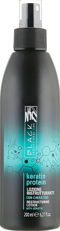 Black Professional Line Keratin Protein Restructuring Lotion Obnavljajući losion za oštećenu kosu