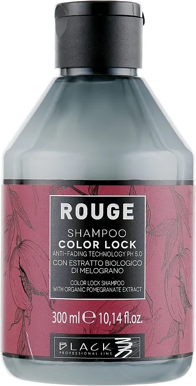 Black Professional Line Rouge Color Lock Shampoo Šampon bez sulfata za farbanu kosu
