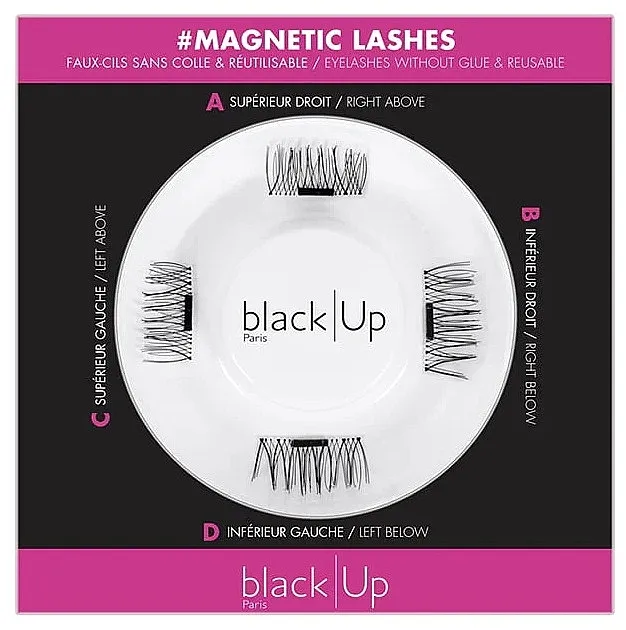 Black Up Magnetic False Lashes Magnetne veštačke trepavice, 4 kom.