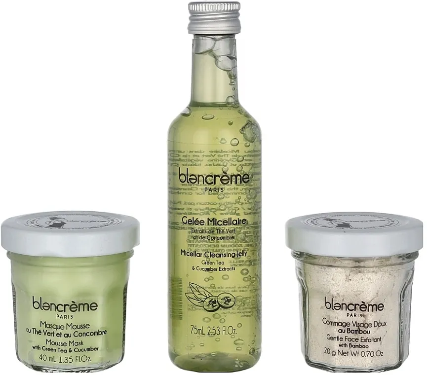 Blancreme Essentials Trio Set (mask/40ml + clean/jelly/80ml + scrub/40ml) Komplet