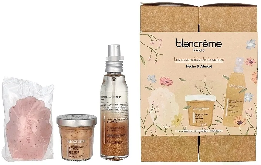 Blancreme Season Essentials Set (dry/oil/50ml + b/scrub/40ml + soap/70g) Komplet Breskva i Kajsija
