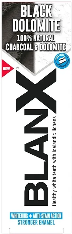 BlanX Black Dolomite Toothpaste Izbeljujuća pasta za zube sa aktivnim ugljem i dolomitom