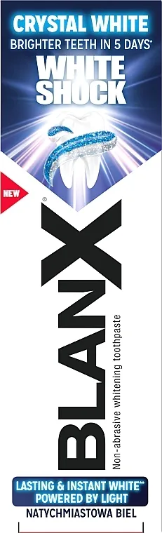 BlanX White Shock Instant White Brilliant Enamel Toothpaste Pasta za izbjeljivanje zuba