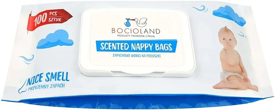 Bocioland Mirisne vrećice za iskorišćene pelene, 100 kom.