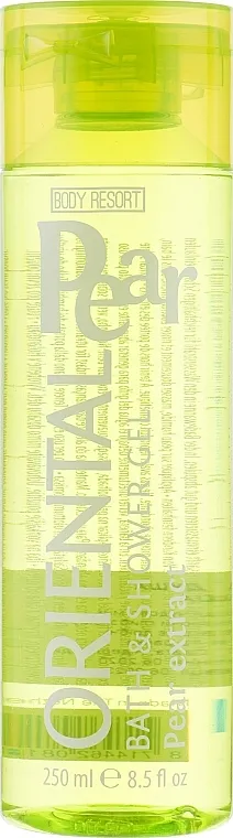 Body Resort Oriental Pear Bath &amp; Shower Gel Pear Extract Gel-pjena za tuširanje i kupanje ''Orijentalna kruška''