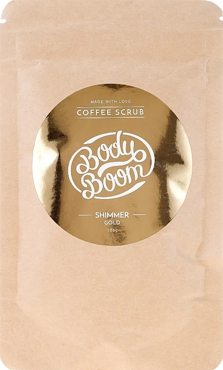 BodyBoom Coffe Scrub Shimmer Gold Piling za tijelo od kave