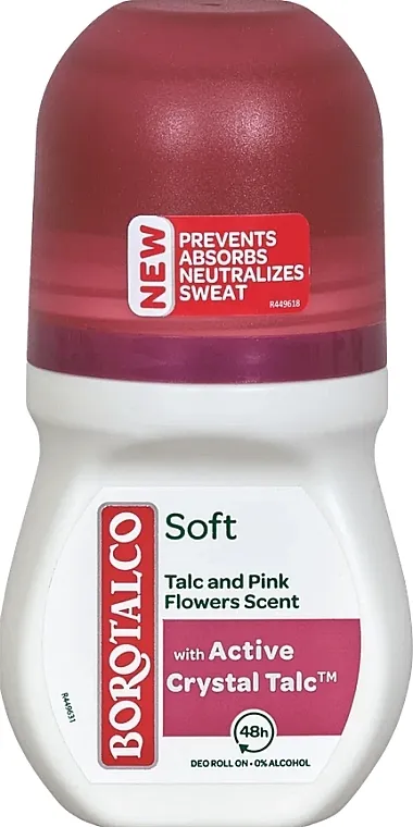 Borotalco Anti-Transpirant Roll-On Soft Roll-on dezodorans protiv znojenja