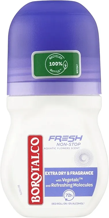 Borotalco Fresh Non-Stop Aquatic Flowers Deodorant Roll-On Dezodorans u kuglici