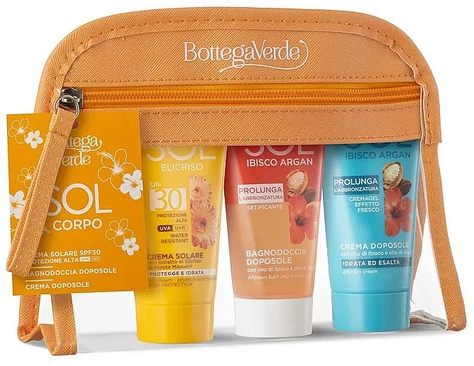 Bottega Verde Mini Kit (sun/cr/50ml + sh/gel/50ml + a/sun/cr/50ml + bag) Set za telo