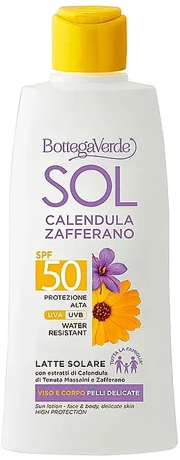 Bottega Verde Sol Calendula Zafferano Sun Lotion SPF50 Balzam za sunčanje za lice i telo