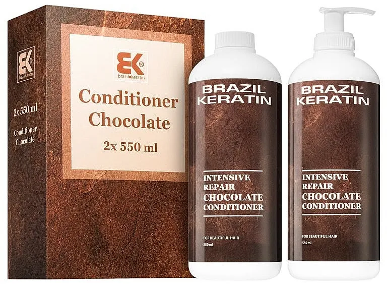 Brazil Keratin Intensive Repair Chocolate Conditioner (h/cond/550mlx2) Set