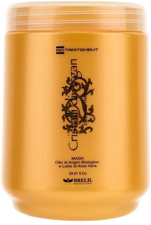 Brelil Bio Traitement Cristalli d'Argan Mask Deep Nutrition Maska za dubinski oporavak s arganovim uljem i alojom