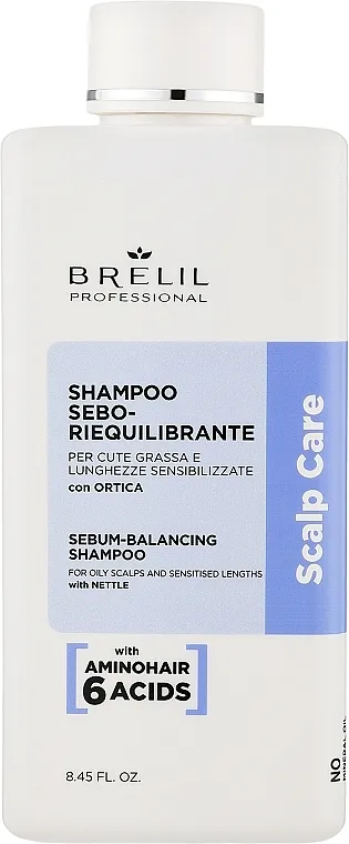 Brelil Scalp Care Treatmen Sebum Balancing Shampoo Šampon za masno teme i oslabljenu kosu