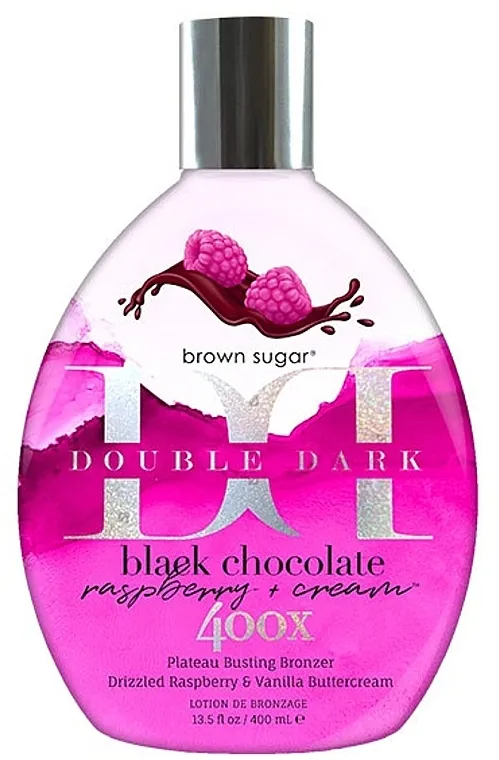 Brown Sugar Double Dark Black Chocolate Raspberry Cream 400X Plateau Busting Bronzer Tanning Lotion Losion za sunčanje "Malina i čokolada"
