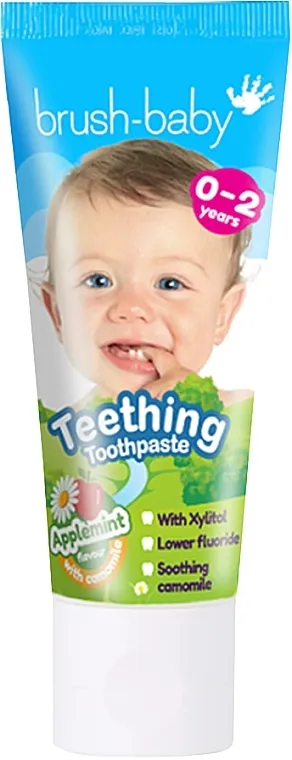 Brush-Baby Applemint Flavour Teething Toothpaste Stajler