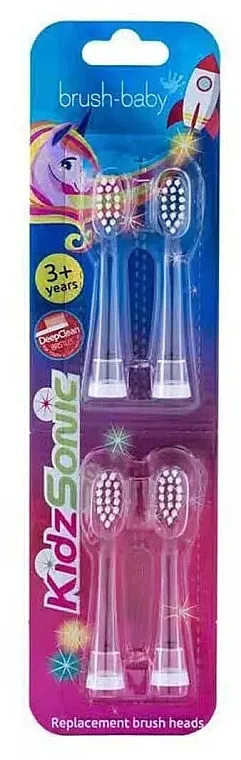 Brush-Baby Replacement KidzSonic Kids Electric Toothbrush Heads Mlaznice za električnu četkicu za zube "KidzSonic", 3+