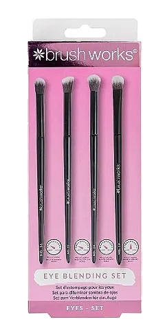 Brushworks Eye Blending Set Set četkica za šminkanje, 4 kom.
