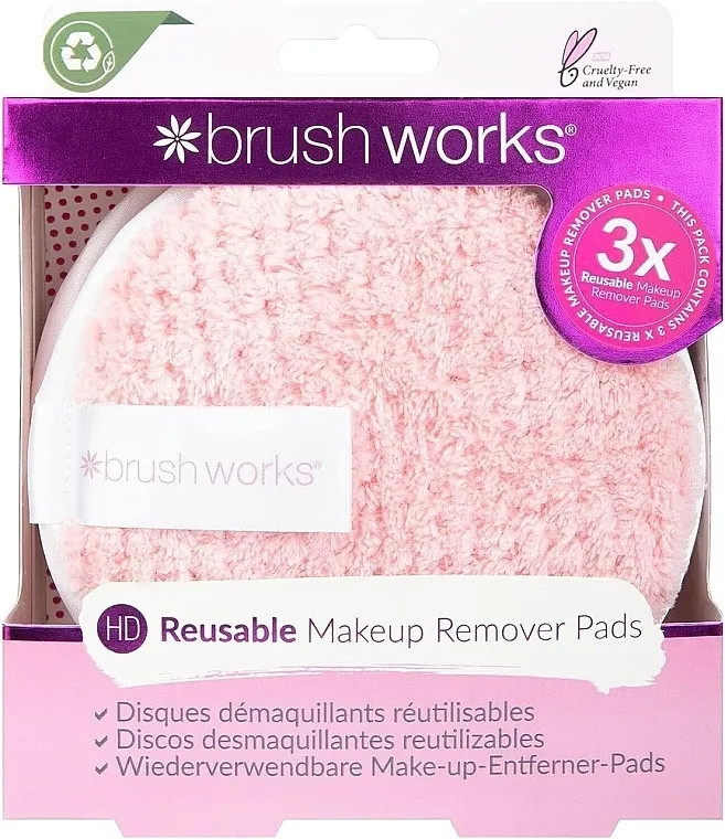 Brushworks Reusable Makeup Remover Pads Sunđer za čišćenje lica