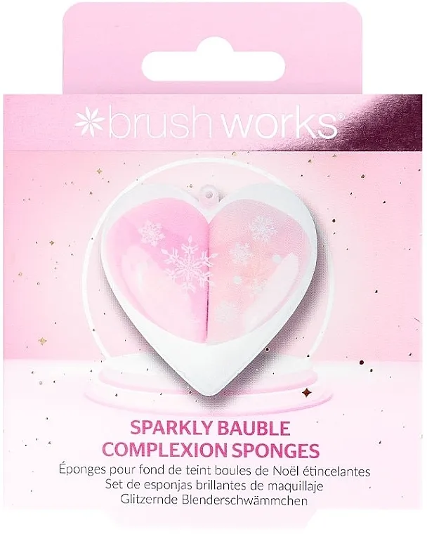 Brushworks Sparkly Bauble Complexion Sponges Set sunđera za šminkanje, 2 kom.