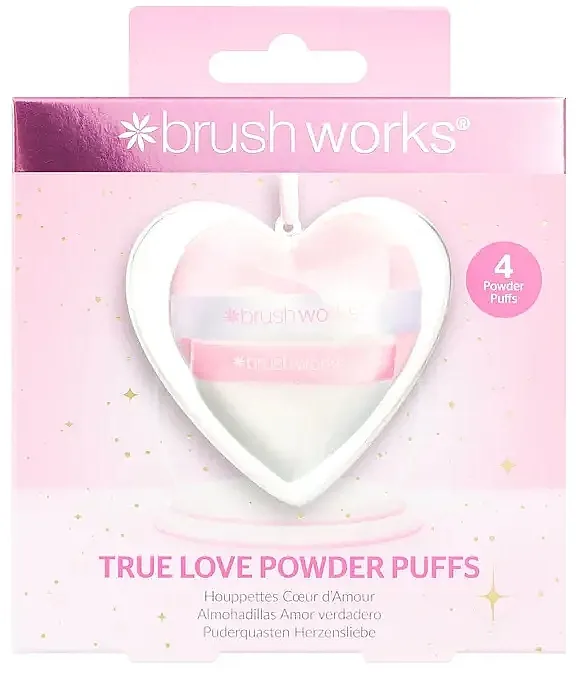 Brushworks True Love Puffs Sunđer za šminkanje u obliku srca