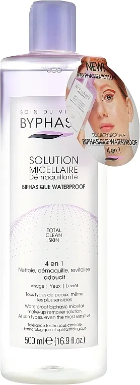 Byphasse Waterproof Make-up Remover Micellar Solution Micelarna voda za uklanjanje vodootporne šminke
