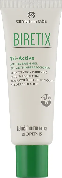 Cantabria Labs Biretix Tri-Active Gel Tri-active gel za lice s aknama