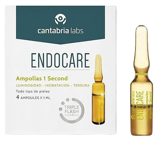 Cantabria Labs Endocare Ampollas 1 Second Triple Flash Ampule za lice s trenutnim dejstvom