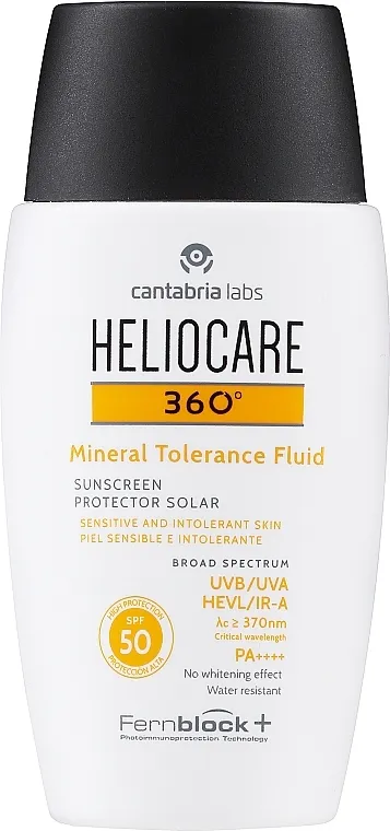 Cantabria Labs Heliocare 360º Mineral Tolerance Fluid SPF50 Mineralni fluid za sunčanje SPF50 za osjetljivu kožu