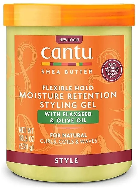 Cantu Shea Butter Moisture Retention Styling Gel Hidrantni gel za oblikovanje kovrdžave ili talasaste kose, pokretno fiksiranje