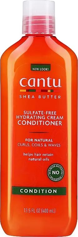 Cantu Shea Butter Sulfate-Free Hydrating Cream Conditioner Omekšavajući balzam za kosu bilo koje poroznosti