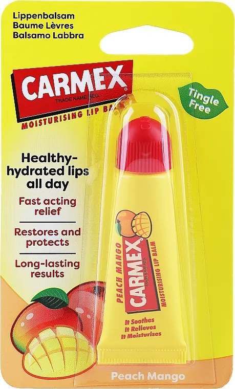 Carmex Lip Balm Peach &amp; Mango Burst Balzam za usne "Breskva i mango"