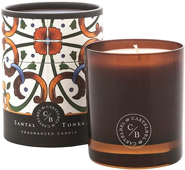 Castelbel Portuguese Tiles Santal &amp; Tonka Scented Candle Mirisna sveća "Sandalovina i tonka pasulj"